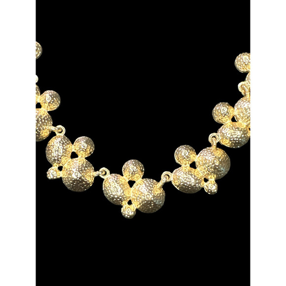 Vintage Natasha Signed GoldToned Crystal Statement Necklace - Picture 5 of 7